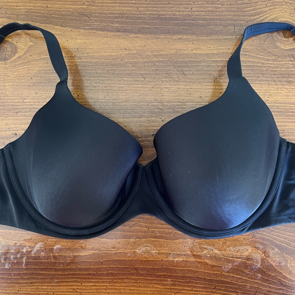 Ambrielle Everyday Underwire Full Coverage Bra 36DD Black